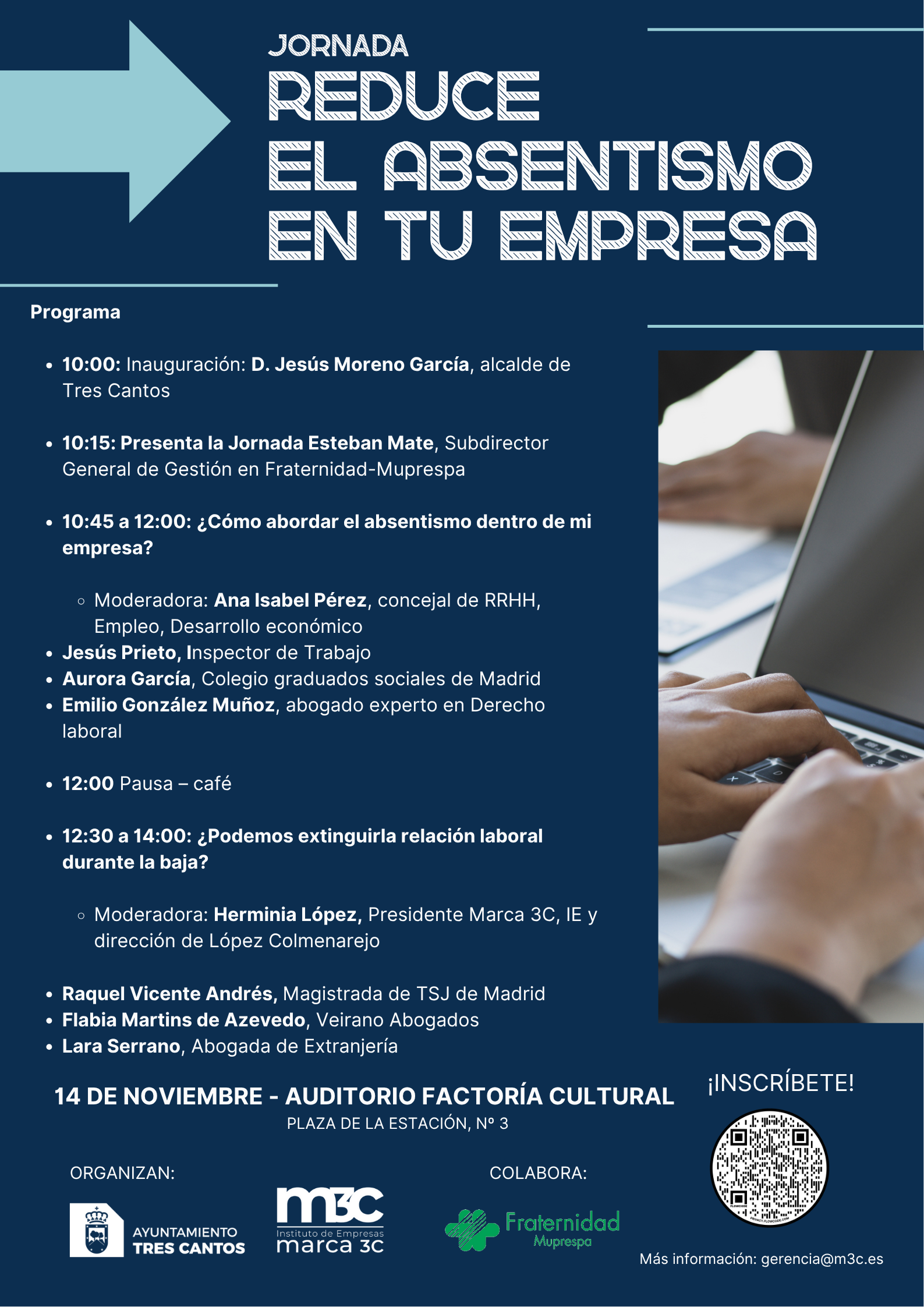 Jornada absentismo laboral que se realiza en tres Cantos